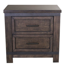 Load image into Gallery viewer, Sallie 2 Drawer Nightstand Brown