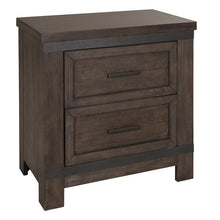 Load image into Gallery viewer, Sallie 2 Drawer Nightstand Brown