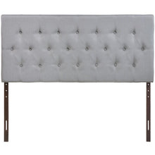 Load image into Gallery viewer, Sasha Upholstered Panel Headboard Queen Gray 3347RR