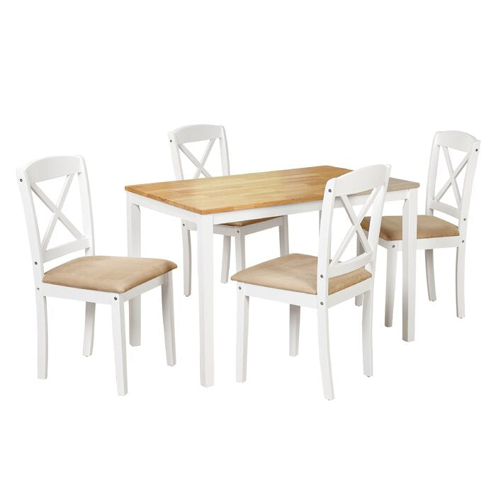 Scarlett 5 Piece Solid Wood Dining Set SB668 Salvage Co Fishers