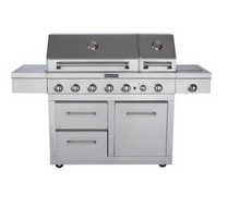 Load image into Gallery viewer, KitchenAid 6-Burner Dual Chamber Propane Gas Grill 5356RR