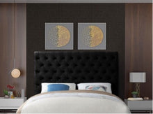 Load image into Gallery viewer, King Cruz Velvet Bed, Black, King headboard