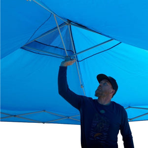 10'x10' Easy Up One-Push Pop Up Canopy with Shade Wall