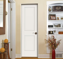 Load image into Gallery viewer, 24 in. x 80 in. 2 Panel Shaker Left-Hand Solid Core Primed Wood Single Prehung Interior Door, MRM1233