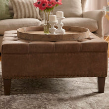 Load image into Gallery viewer, Sigler Tufted Cocktail Ottoman (SB849)