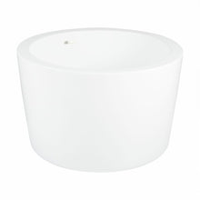 Load image into Gallery viewer, White/White Trim Siglo 41&quot; x 41&quot; Freestanding Soaking Acrylic Bathtub with Integrated Seat  3037RR
