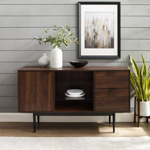Load image into Gallery viewer, Slattery 52" Wide 2 Drawer Buffet Table, Dark Walnut #2240HW