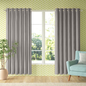 100" x 84" Solid Blackout Thermal Grommet Curtain Panel, (Set of 2)