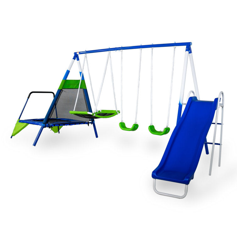 Wayfair Sportspower My First Metal Swing Set With Slide Wayfair