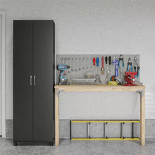 Load image into Gallery viewer, Black Springboro 74" H x 24" W x 15" D Storage Cabinet