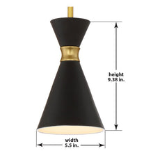 Load image into Gallery viewer, Honey Gold Silas 1 - Light Unique / Statement Geometric Pendant (SB1716)