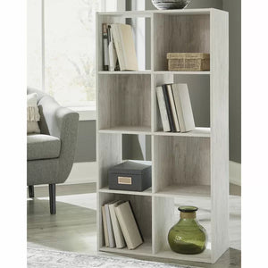 (6 Shelves) 35" H x 24" W x 12" D Whitewash Stijn Cube Bookcase