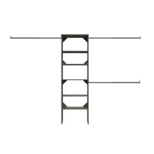 Load image into Gallery viewer, Graphite Grey SuiteSymphony 120" W Closet System Starter Kit (SB1352)