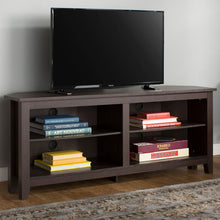 Load image into Gallery viewer, Espresso Corner TV Stand for TVs up to 60" (349MM)
