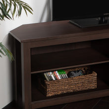Load image into Gallery viewer, Espresso Corner TV Stand for TVs up to 60" (349MM)