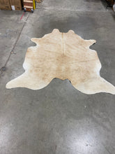 Load image into Gallery viewer, Plainsboro Handmade Cowhide Area Rug in Tan