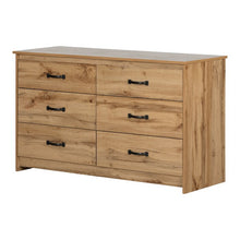 Load image into Gallery viewer, Nordik Oak Tassio 6 Drawer Double Dresser #AD99