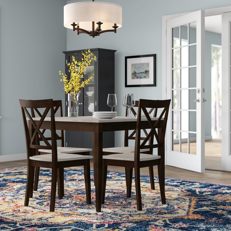 Tilley rustic 5 top piece dining set