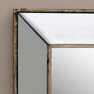 Traditional Square Glass Wall Mirror -  Set of Two #9039