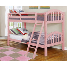 Load image into Gallery viewer, Susie Twin over Twin Bunk Bed, Color: Pink, #6344