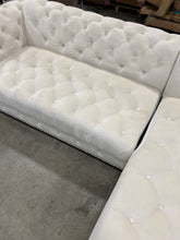 Load image into Gallery viewer, Lora 97" Wide Velvet Right Hand Facing Sofa & Chaise