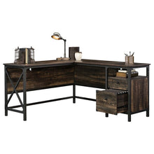 Load image into Gallery viewer, Ulibarri L-Shape Executive Desk Carbon Oak 3343RR