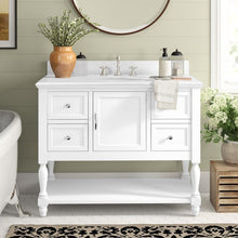 Load image into Gallery viewer, Valeria 42" Single Bathroom Vanity White