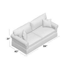 Load image into Gallery viewer, Veana 84" Rolled Arm Slipcovered Sofa Bed