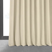 Load image into Gallery viewer, 100&quot; x 84&quot; Velvet Solid Blackout Thermal Rod Pocket Single Curtain Panel
