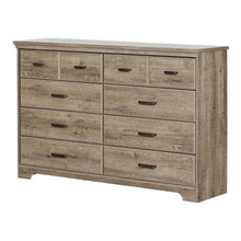 Load image into Gallery viewer, Weathered Oak Versa 8 Drawer Double Dresser (403MM)