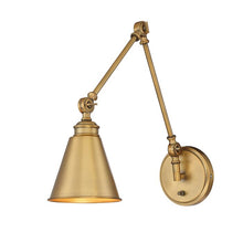 Load image into Gallery viewer, Waucoba 1 - Light Plug-in Swing Arm Brass #2603HW