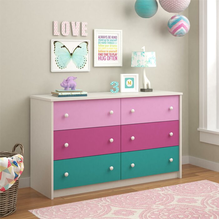 Nola 6 Double Dresser Color Whimsy 6173