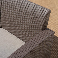 Load image into Gallery viewer, Yoselin Brown Patio Sofa with Cushions (189MM)