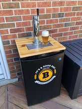 Load image into Gallery viewer, Kegco Polished Outdoor Dual Tap Freestanding Kegerator with Door Lock and Adjustable Temperature