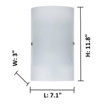 Load image into Gallery viewer, *Alizza 1-Light Dimmable Matte Nickel Wall Sconce 3361AH
