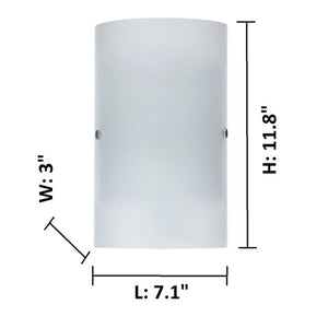 *Alizza 1-Light Dimmable Matte Nickel Wall Sconce 3361AH
