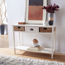 Load image into Gallery viewer, Safavieh Christa Console Table in Distressed White 453CDR

