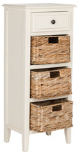Load image into Gallery viewer, Michaela Distressed White Storage Side Table (SB375)