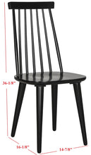 Load image into Gallery viewer, Burris Black Dining Chair - Set of 4 (SB1105)(2 BOXES)