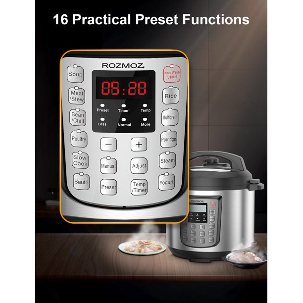 6-quart Programmable Electric Pressure Cooker Plus - Electric