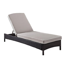 Load image into Gallery viewer, Palm Harbor Wicker Outdoor Chaise Lounge with WHITE Cushions 7251