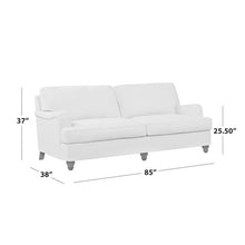 Load image into Gallery viewer, Oshaughnessy 85" Round Arm Sofa Creamy White