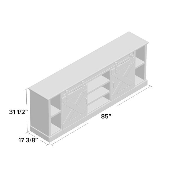Pullman TV Stand for TVs up to 88" Aged Whiskey Salvage & Co Fishers
