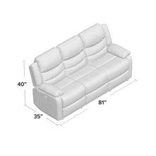 Load image into Gallery viewer, Chorley Microfiber/Microsuede Reclining 81" Pillow Top Arm Sofa Brown AS IS