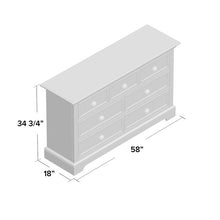 Load image into Gallery viewer, Appleby 7 Drawer Double Dresser Blue