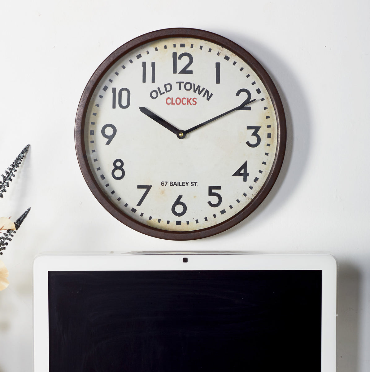 Fleischman Vintage Old Town Wall Clock Salvage & Co Fishers