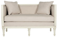 Load image into Gallery viewer, Leandra Rustic Beige/Antique Beige Linen Loveseat AS IS (SB364)