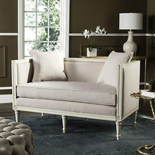 Load image into Gallery viewer, Leandra Rustic Beige/Antique Beige Linen Loveseat AS IS (SB364)