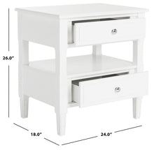 Load image into Gallery viewer, Jenson Two Drawer Night Stand in White *AS IS #1656HW