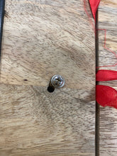 Load image into Gallery viewer, 14 in. W Black and Brown 2-Tone Wooden TV Stand with 2-Door Compartments, 5715RR